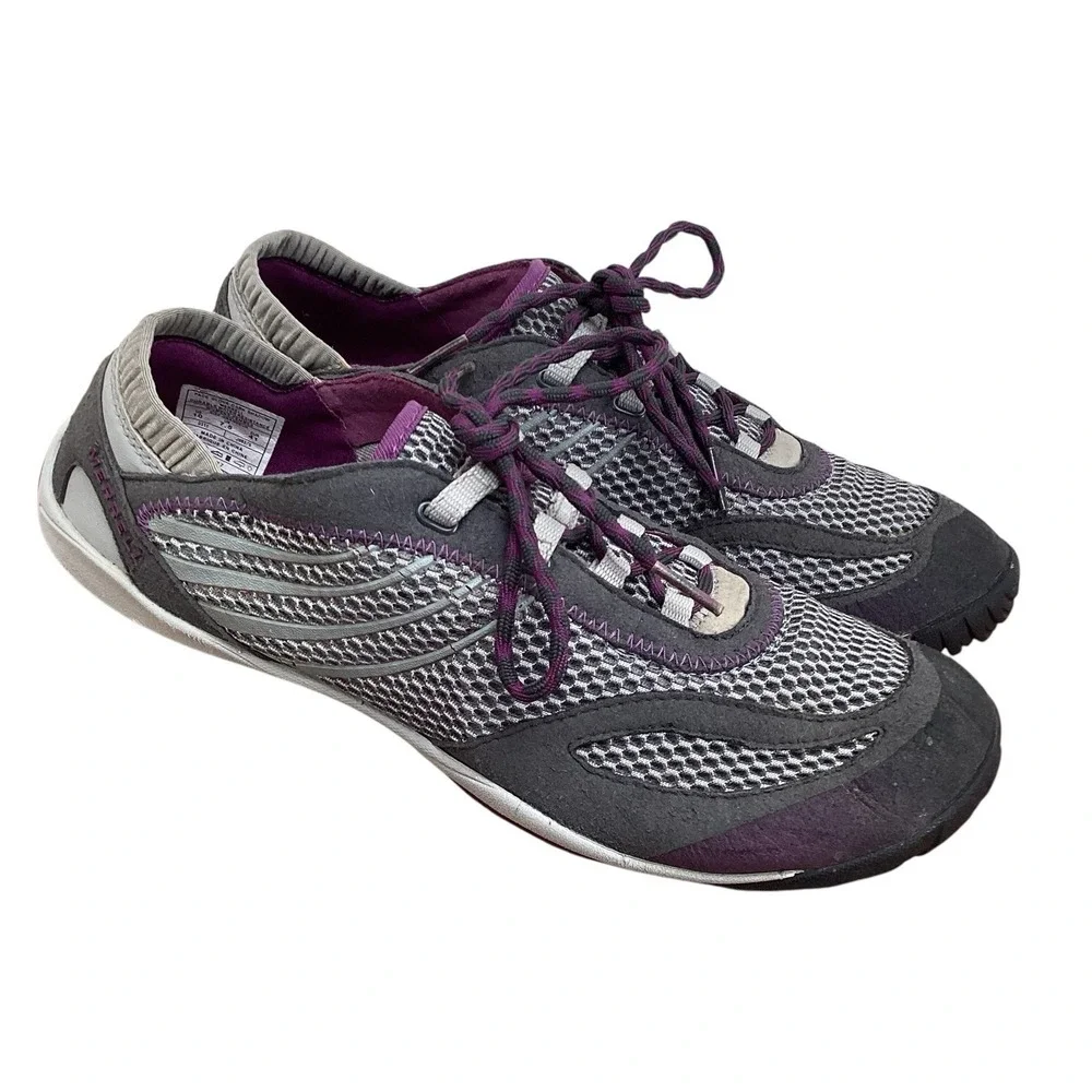 Merrell Pace Glove Dark Shadow Womens 10 Gray‎ Purple Athletic Shoes Sneakers